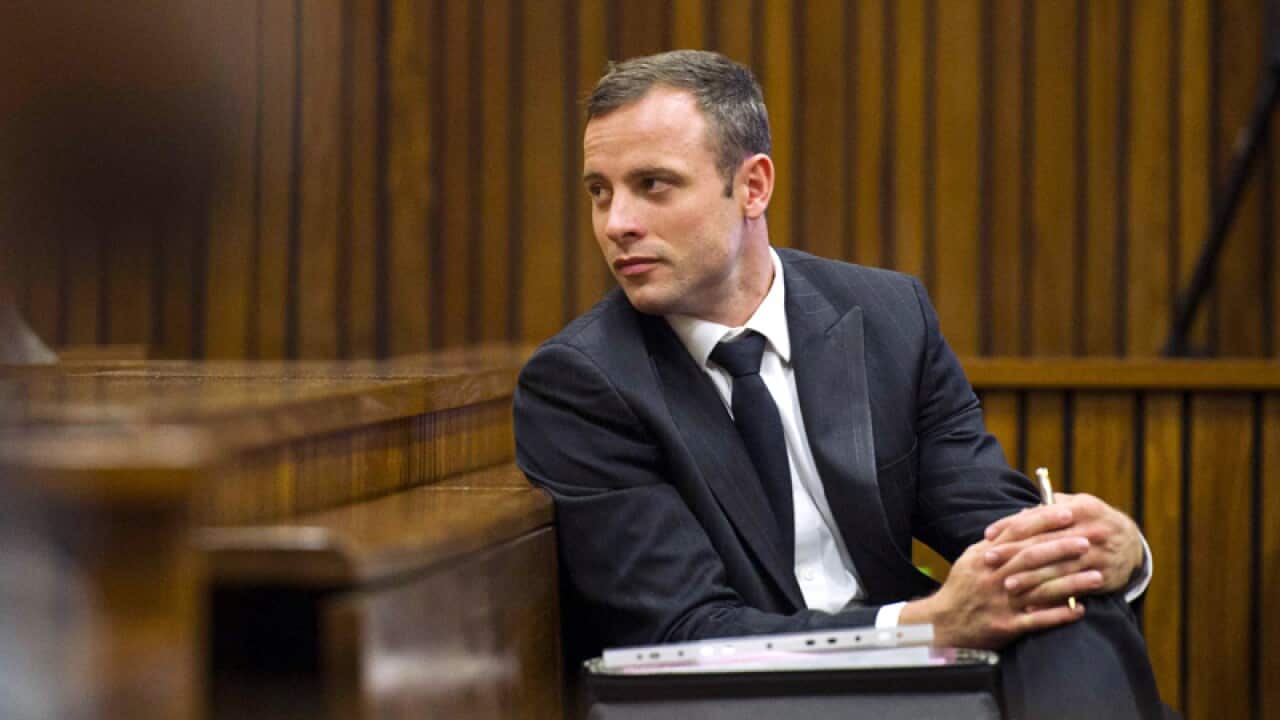 Oscar Pistorius during his murder trial in Pretoria