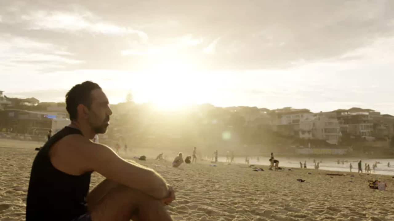 Adam Goodes in The Australian Dream Sydney Swans