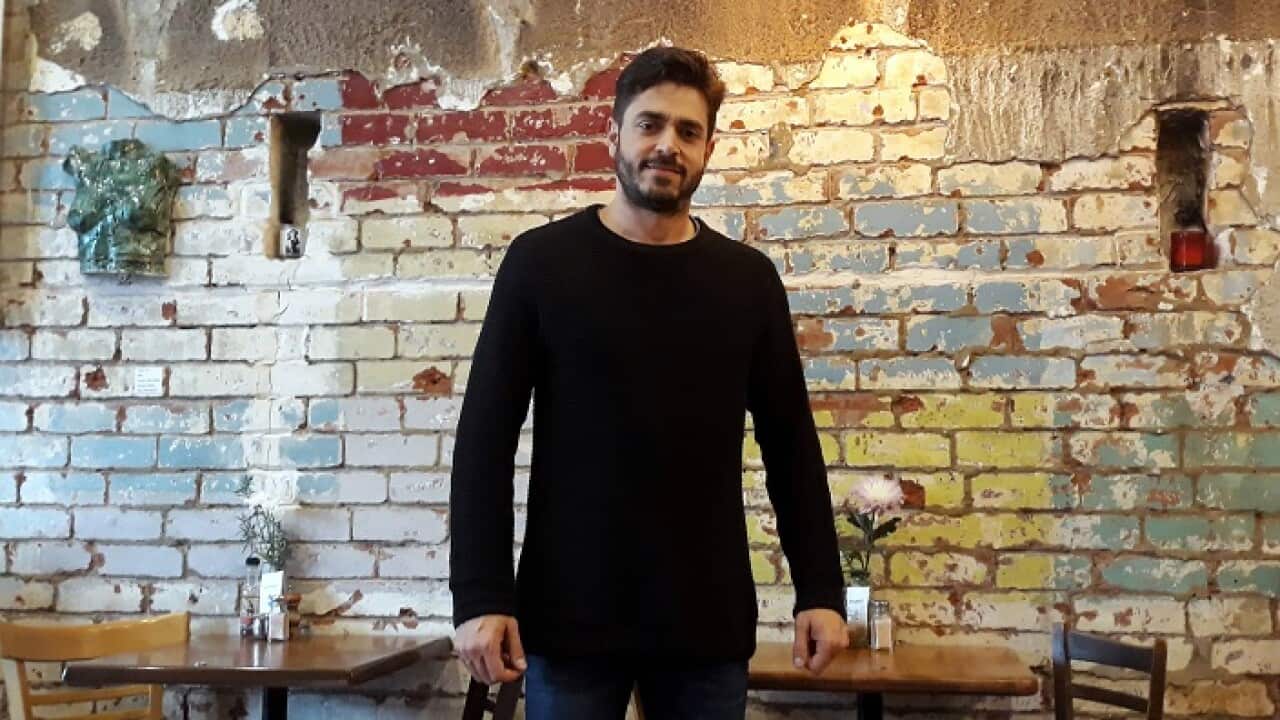 Greek Australian stage actor Alex Tsitsopoulos. 
