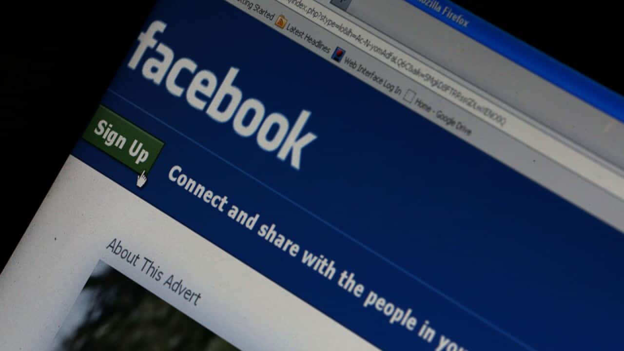 The Facebook home page