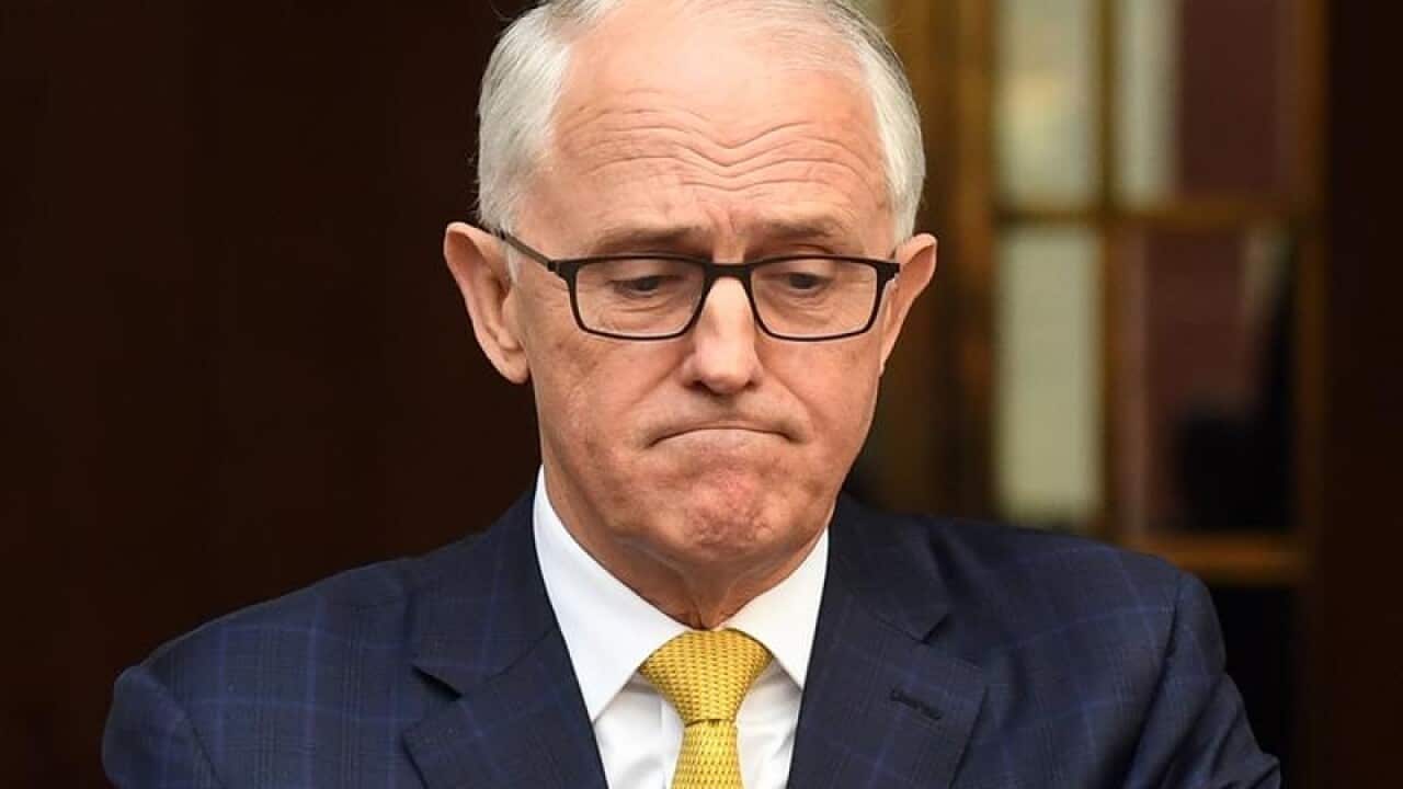 Prime Minister Malcolm Turnbull at a press conference.