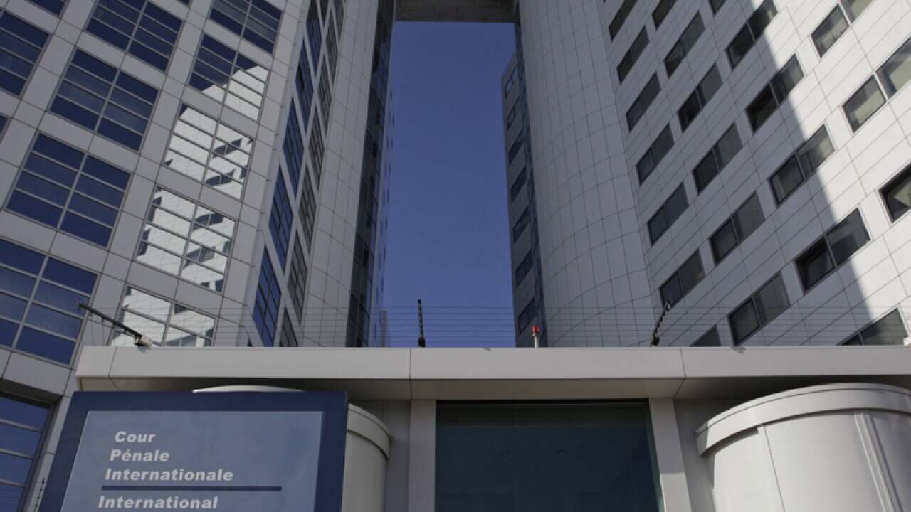 An exterior view of the International Criminal Court