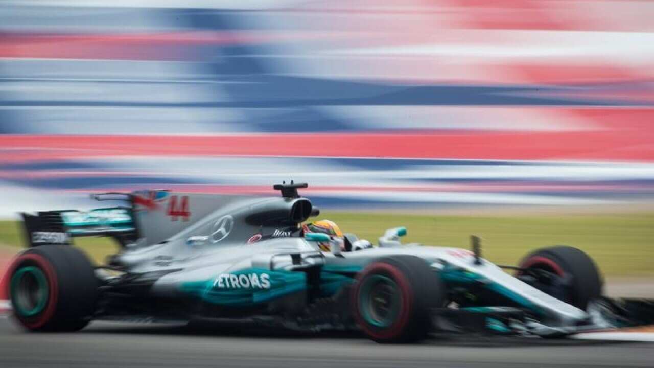 Lewis Hamilton during a practice session