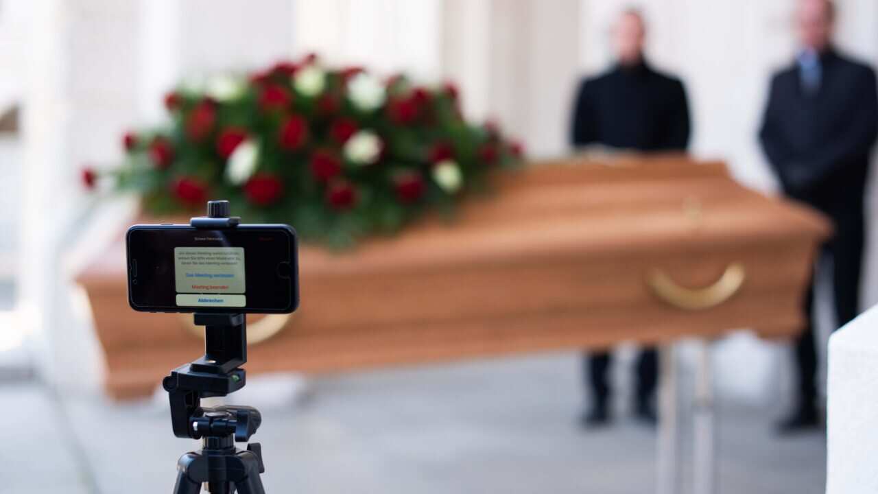 A live-streamed funeral in Europe