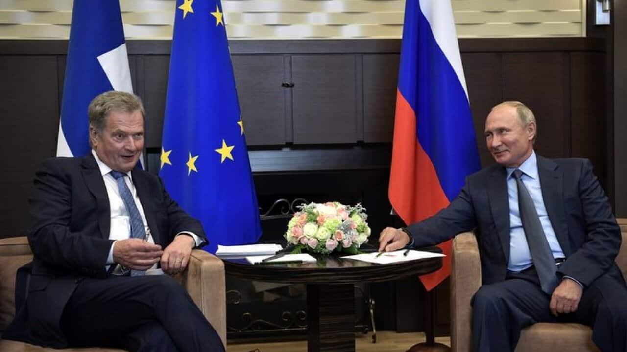 Sauli Niinistö and Vladimir Putin