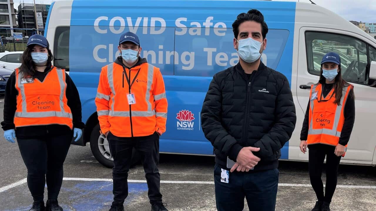 The cleaners helping to keep Sydney's essential workers safe during