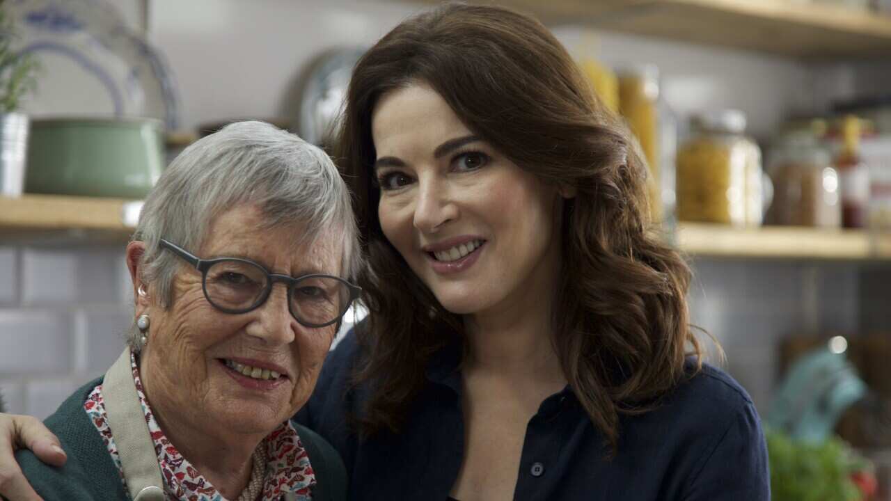 Anna Del Conte and Nigella Lawson
