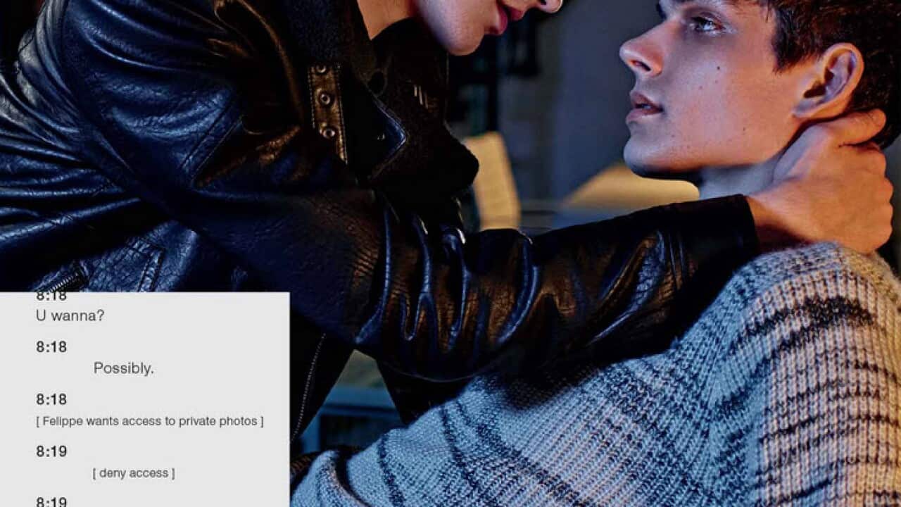 Calvin Klein's new 'sexting' ads.