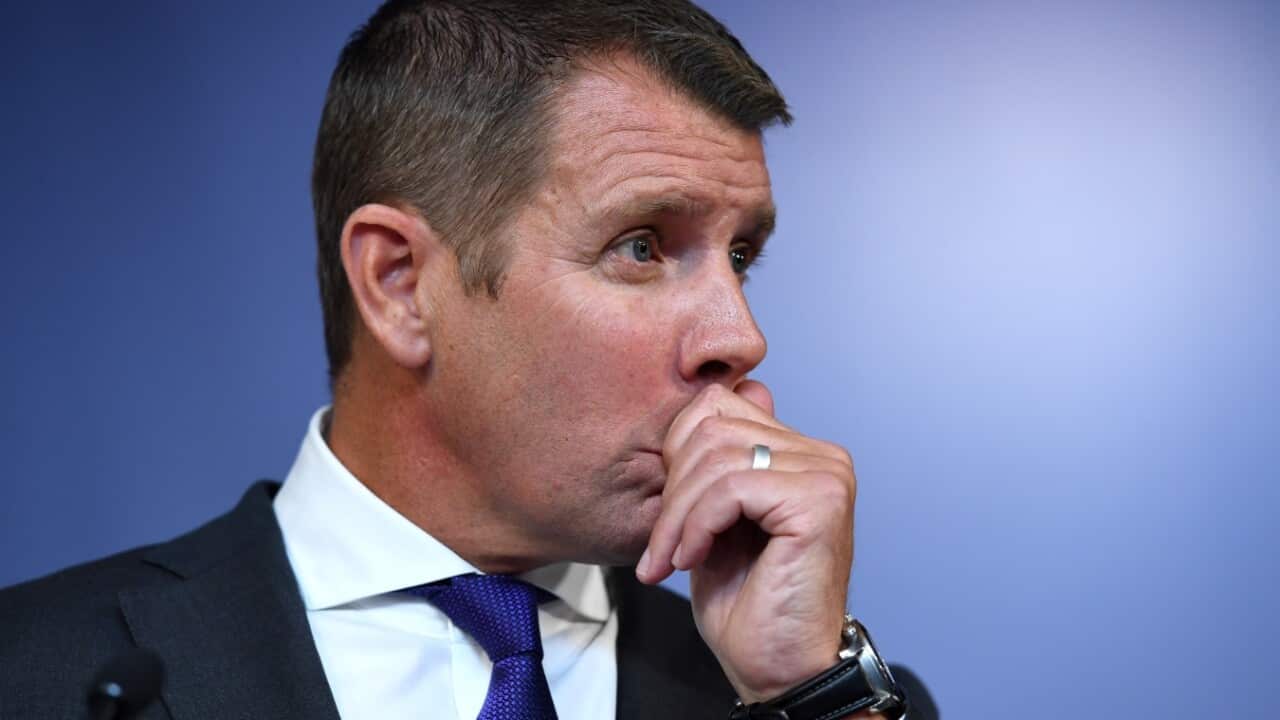 NSW Premier Mike Baird speaks during a press conference in Sydney, Thursday, Jan. 19, 2016.
