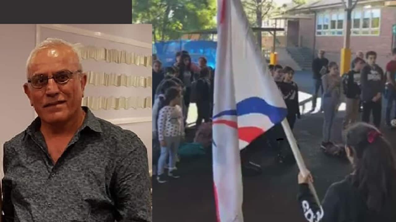 Assyrian Nissibin School - with the principal William Oshana