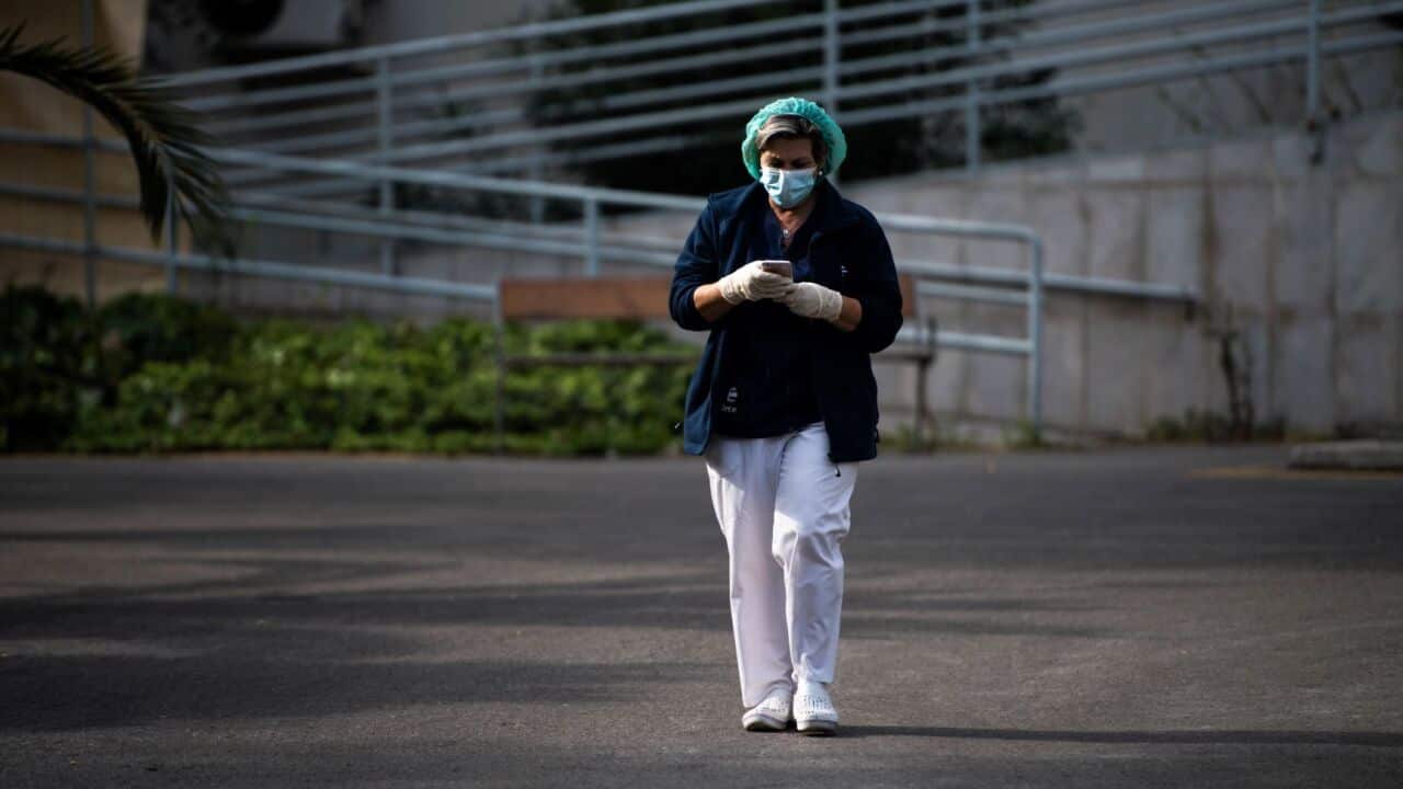 A woman health worker at a health centre in Granada, Spain