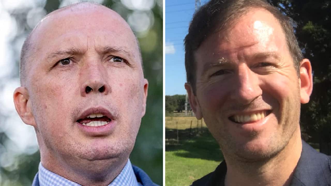 Peter Dutton and Benedict Coyne.