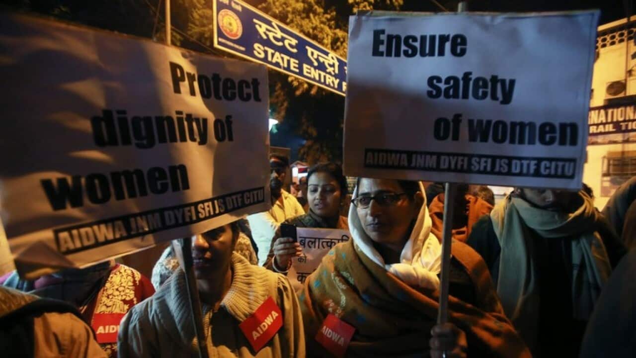 Indian women protest against rape
