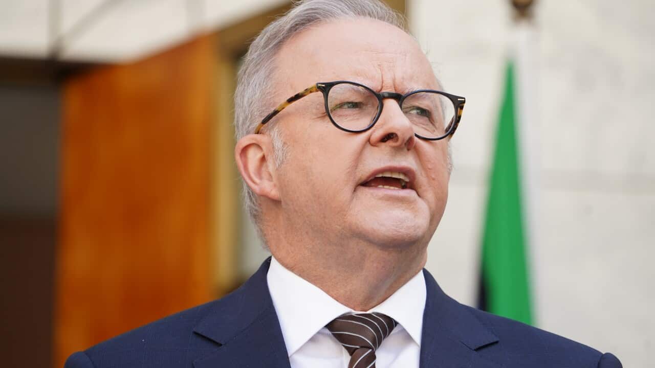 Australian Prime Minister Anthony Albanese speaks to media during a press conference (AAP).png