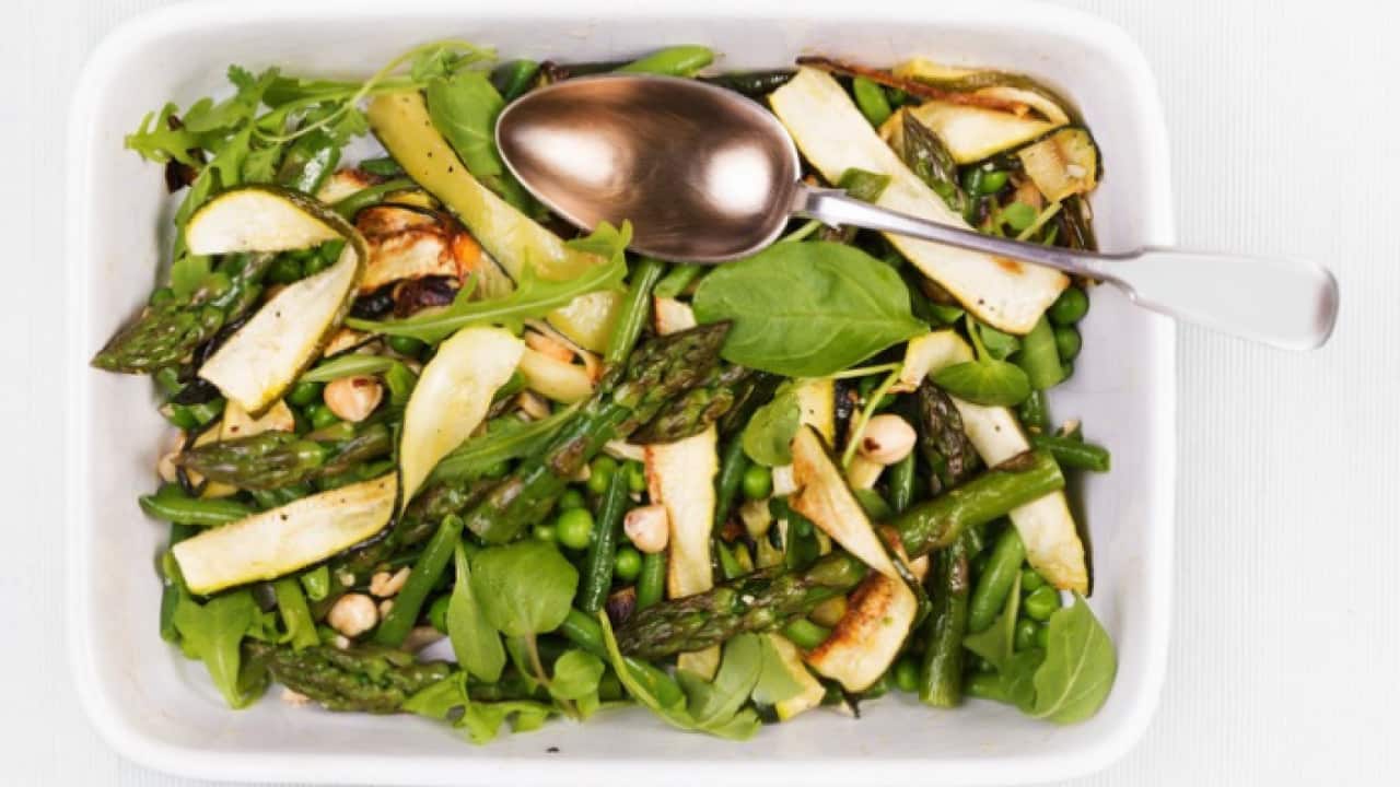 Zucchini, Green Bean and Pea Salad