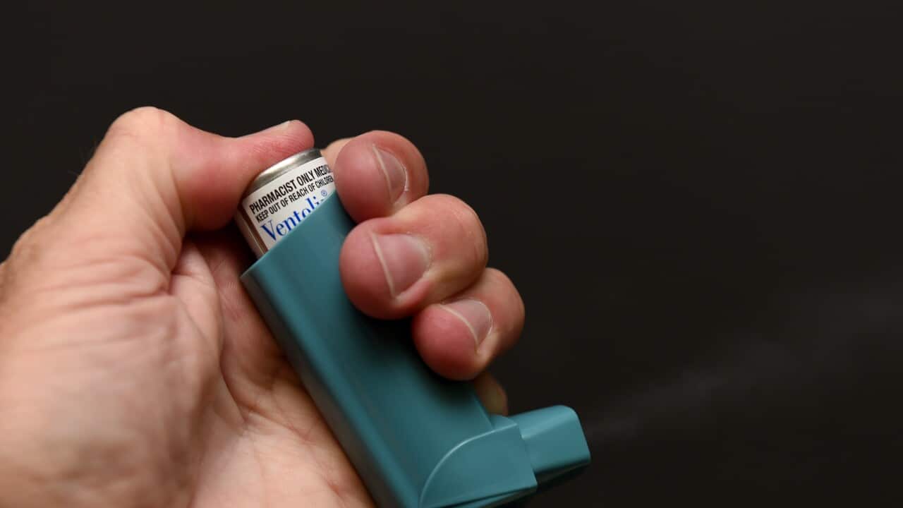 A canister of Ventolin