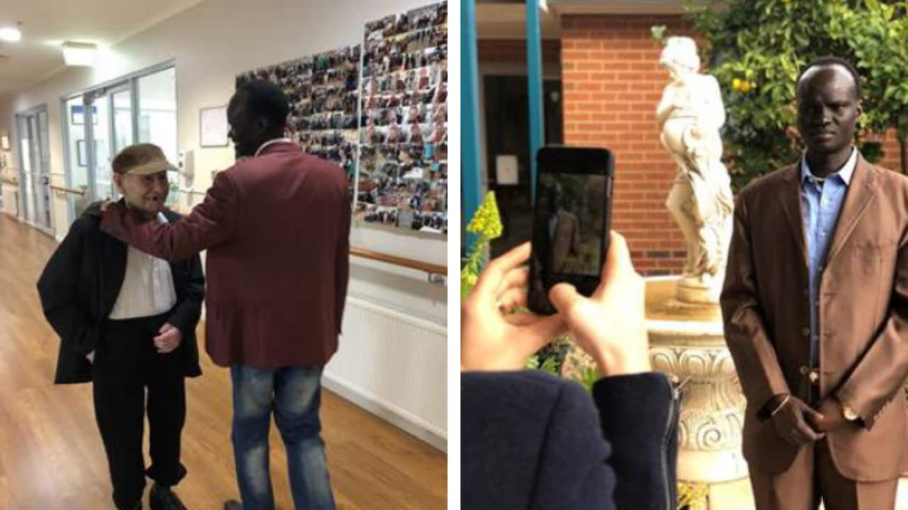 Koryom ‘Tut’ Nyuon recently took out Fronditha Care’s highest employee accolade after being nominated by his adoring fans – the elderly Greeks he cares for