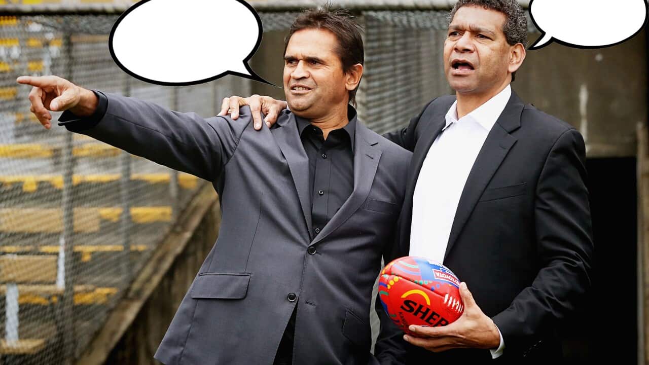 Gilbert McAdam and Nikky Winmar.