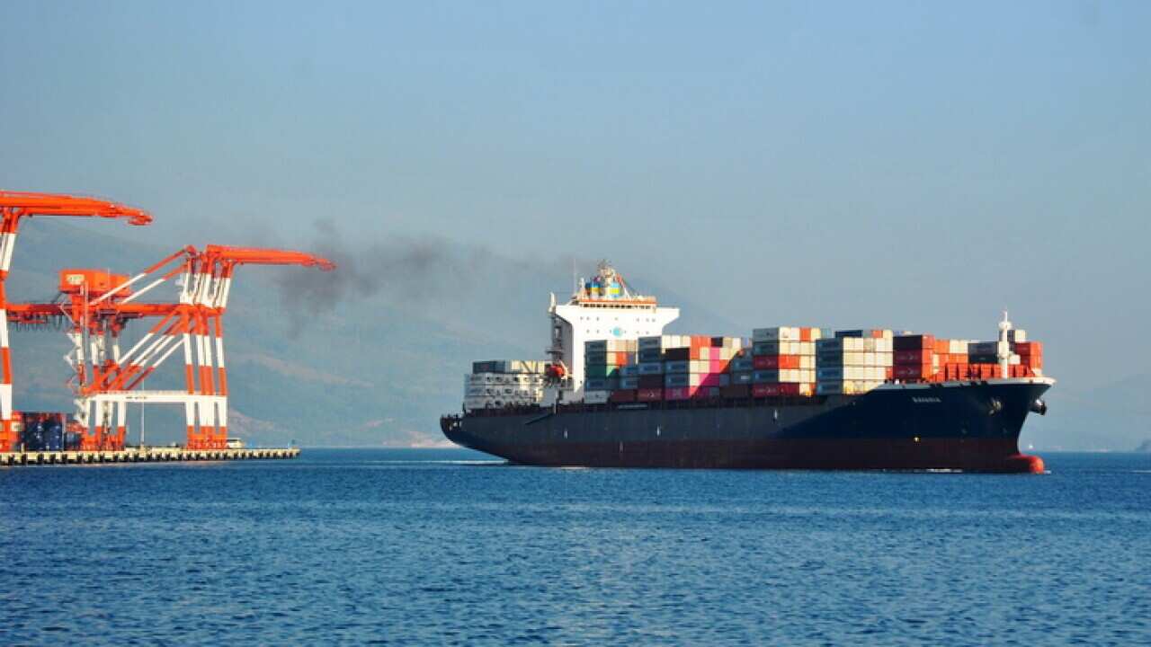 A ship leaves port in the Philippines to return waste to Canada.