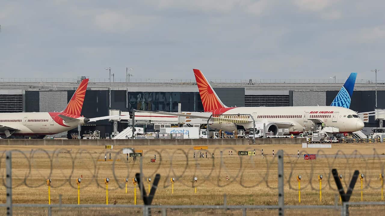 Air India Boeing 787 Dreamliner At London Heathrow Airport