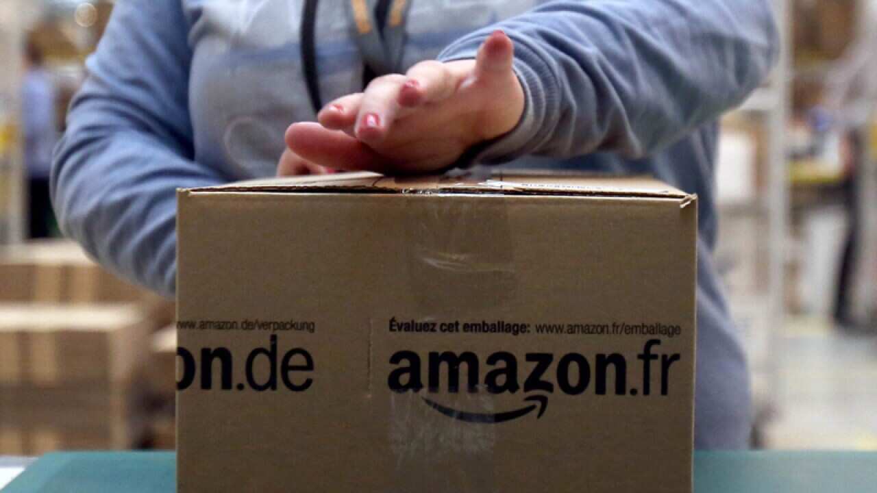 an Amazon worker