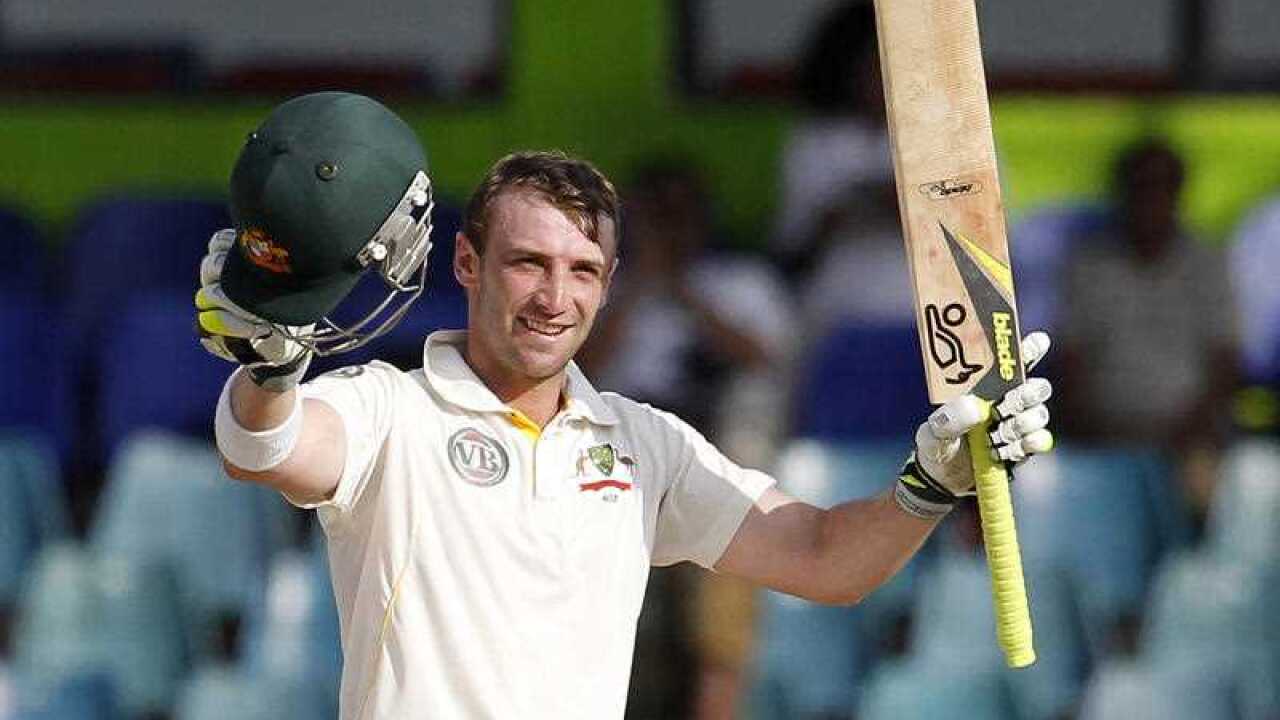Australian batsman Phillip Hughes.