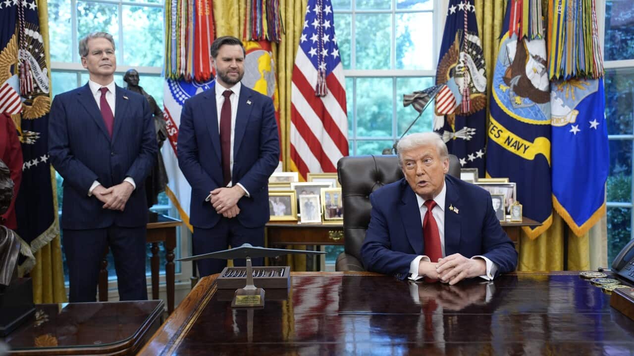 US President Trump signs executive orders at White House