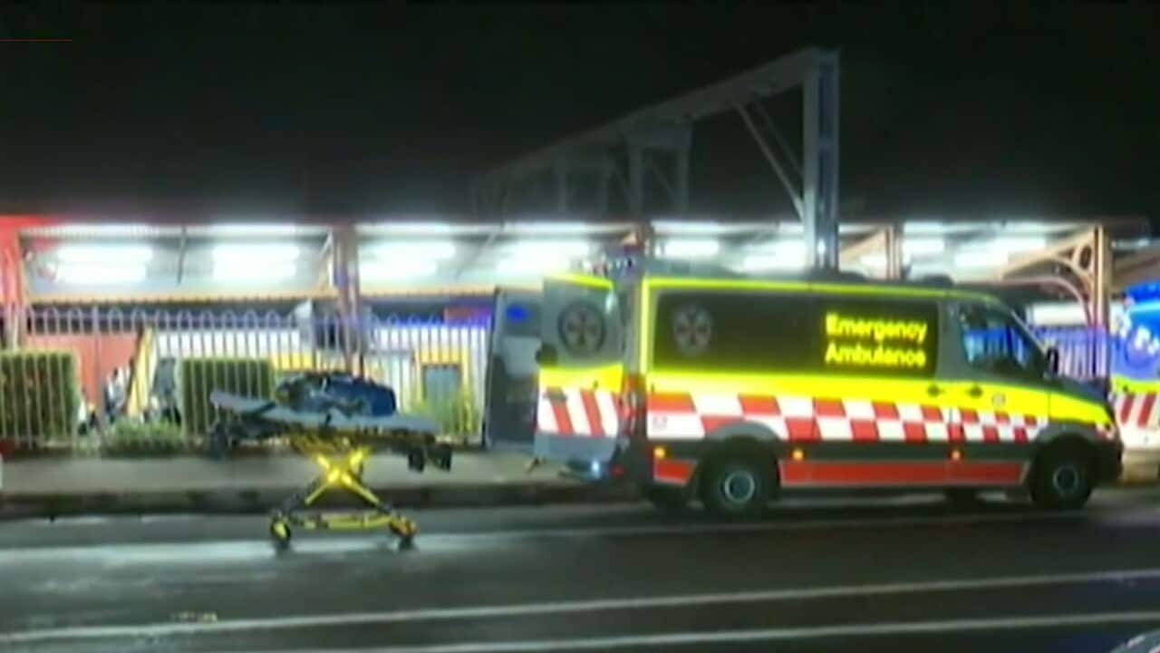 Police said the man appeared to stumble into the train.
