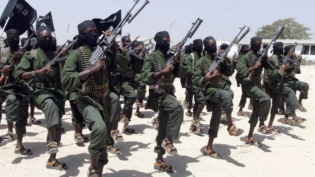 hundreds of newly trained al-Shabab fighters