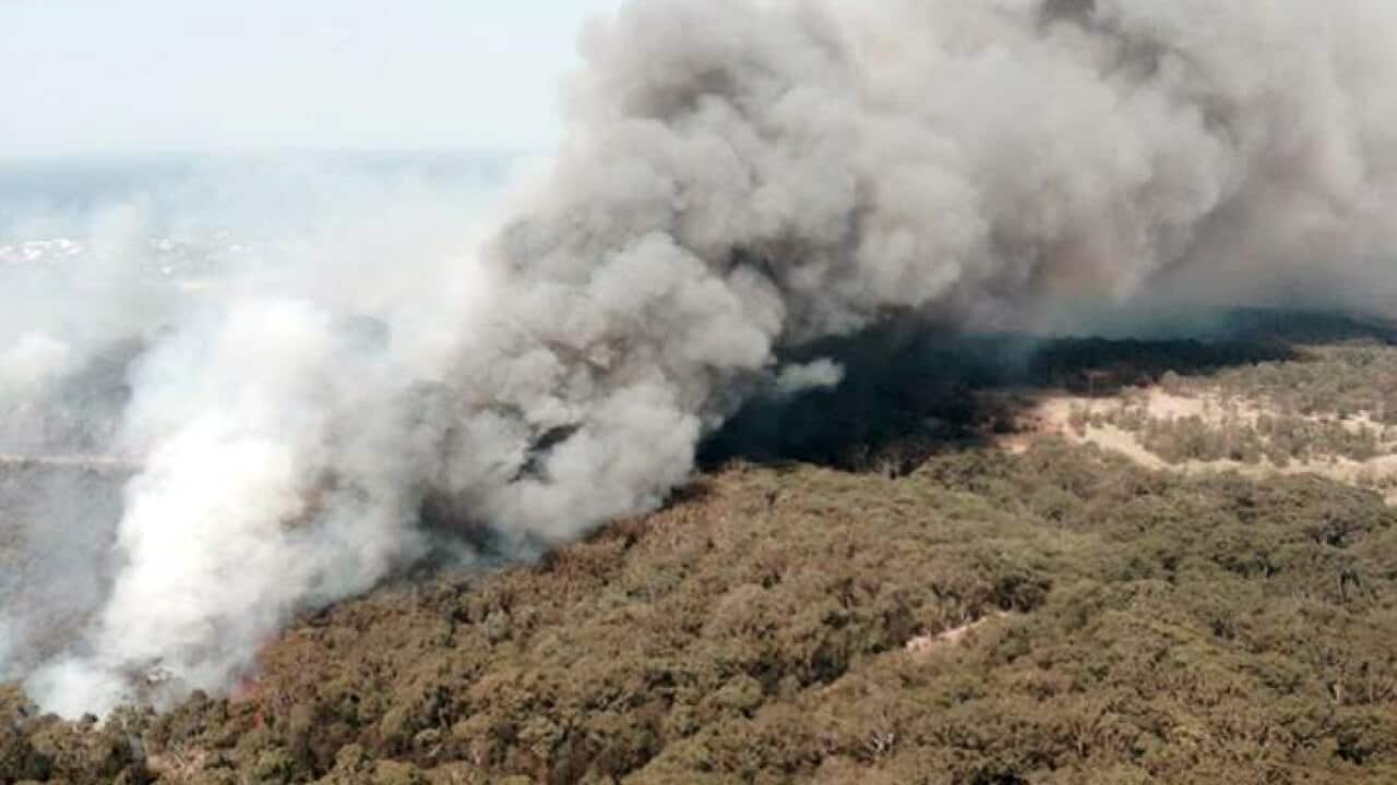 The Gatehead fire in Lake Macquarie