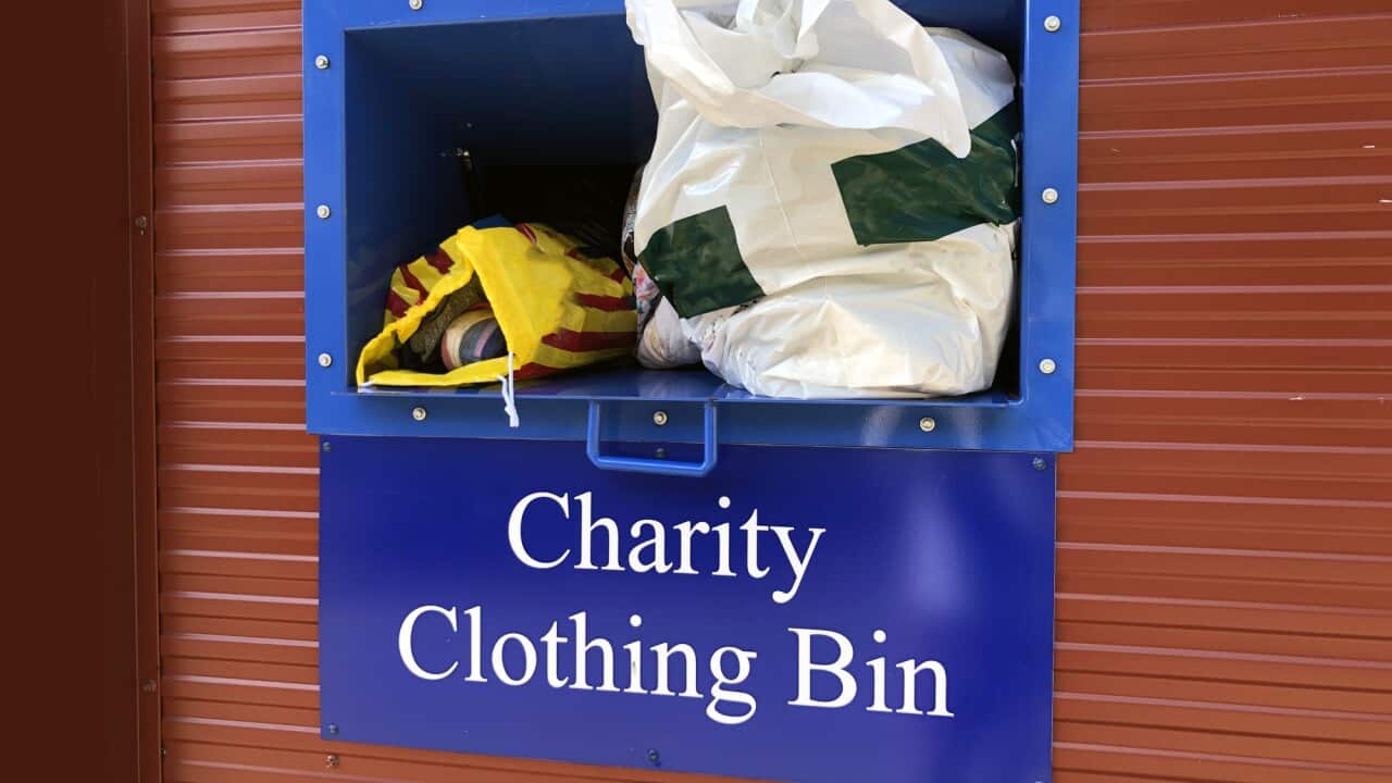 Australia Explained: Clothing Waste - donation bin