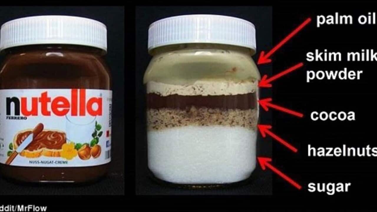Thành phần của một lọ Nutella