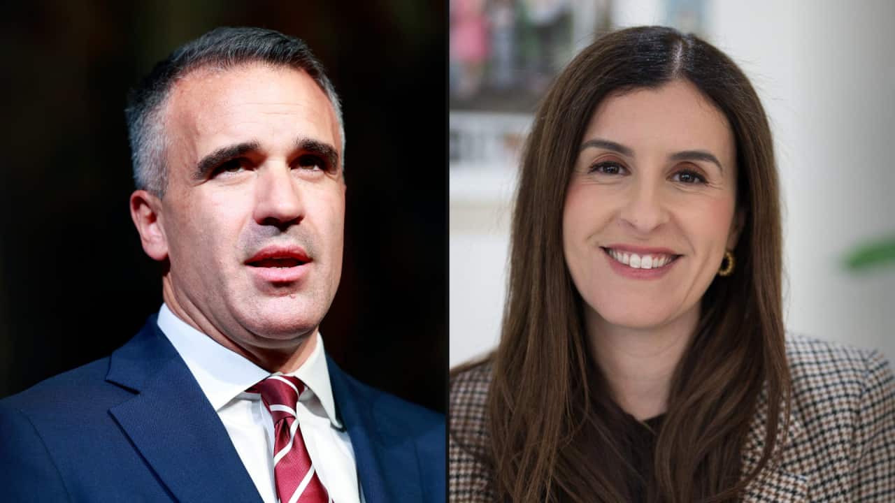 Composite image of a man and a woman.