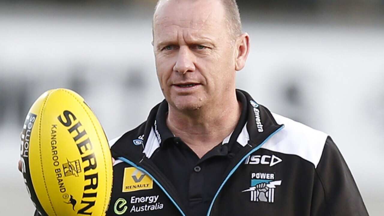 Port Adelaide coach Ken Hinkley