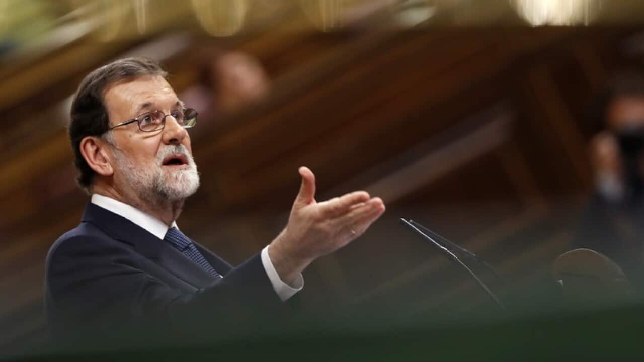 Thủ tướng Mariano Rajoy đọc diễn văn trước quốc hội