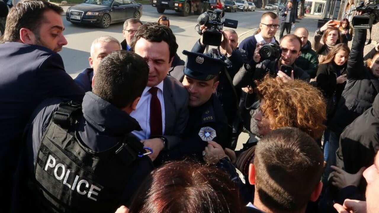 Albin Kurti - Kosovo police have arrested a top opposition leader and two other lawmakers accused of disrupting the works of the previous parliament with tear gas and violent acts.