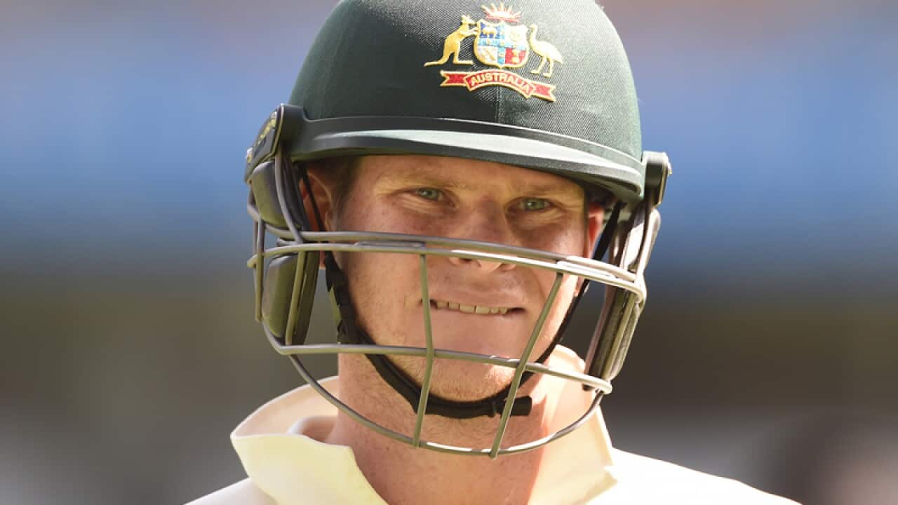 Australian captain Steve Smith is seen on day 4 of the second Test