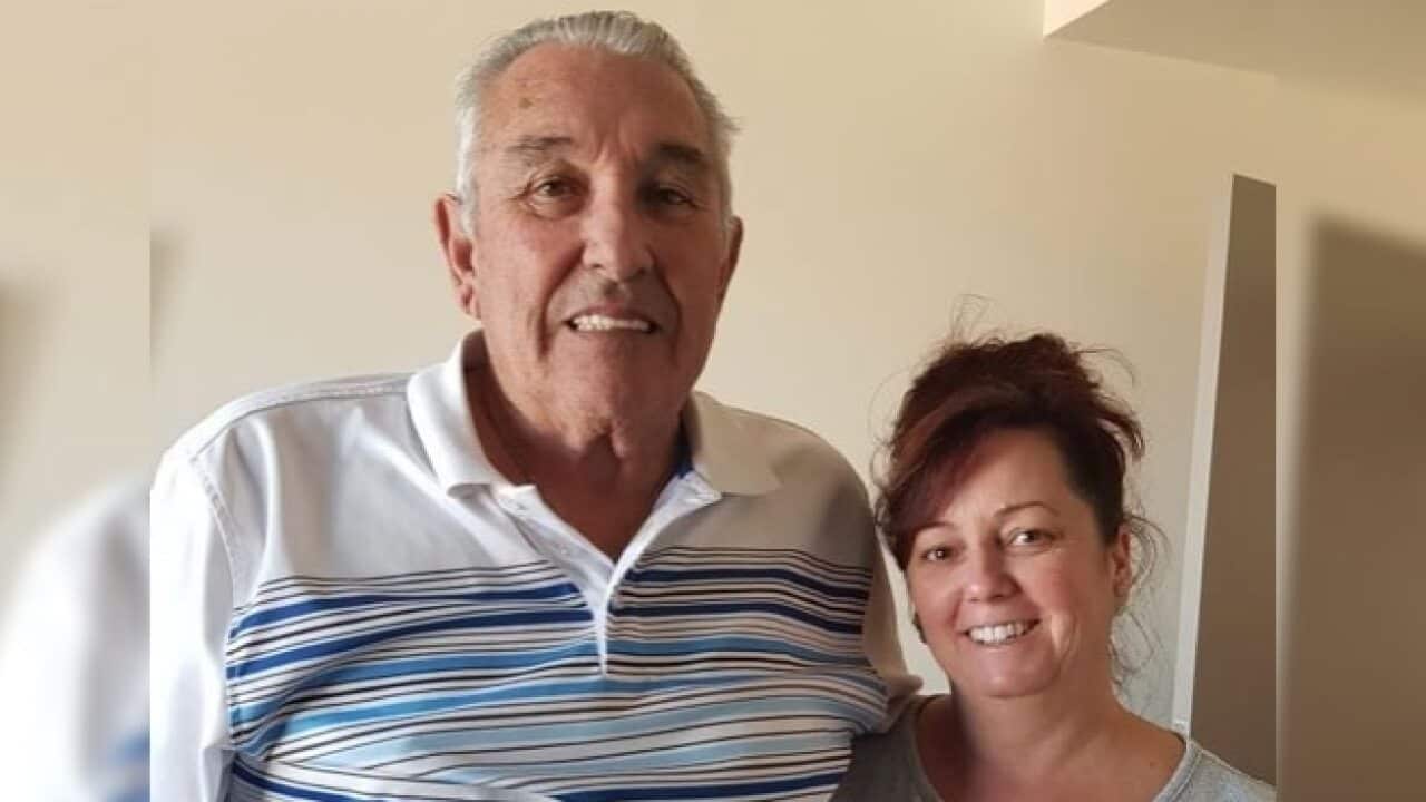 Fiona Hutchinson and her 80-year-old father Robert Bach.