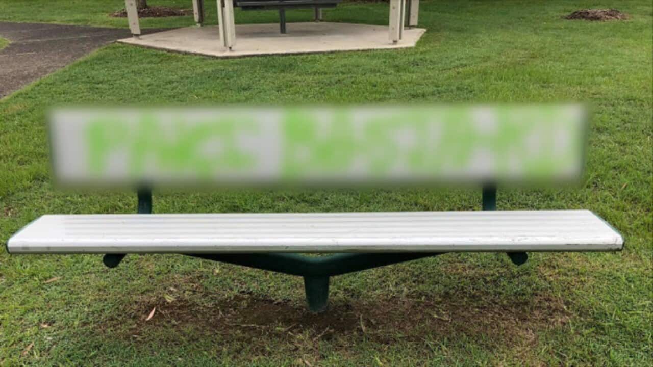 Local park in Gold Coast was hit with racist graffiti.