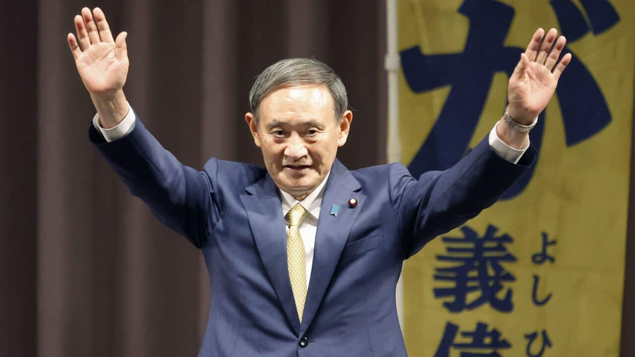 Yoshihide Suga says the country will be carbon neutral by 2050.