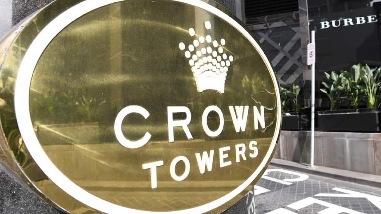 The exterior of the Crown Casino located on Southbank in Melbourne.