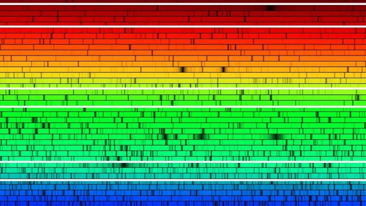 A supplied image of a spectograph built by astronomers.