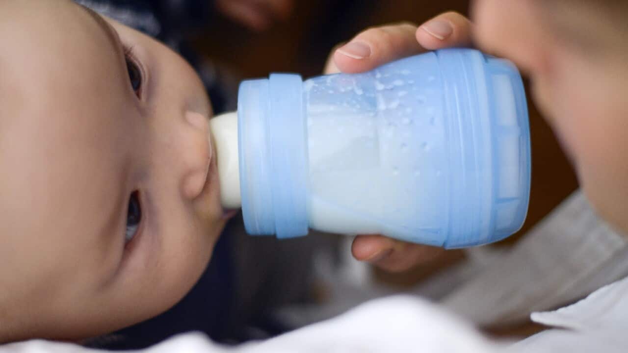 Parents are angry at bulk buying of infant formula.
