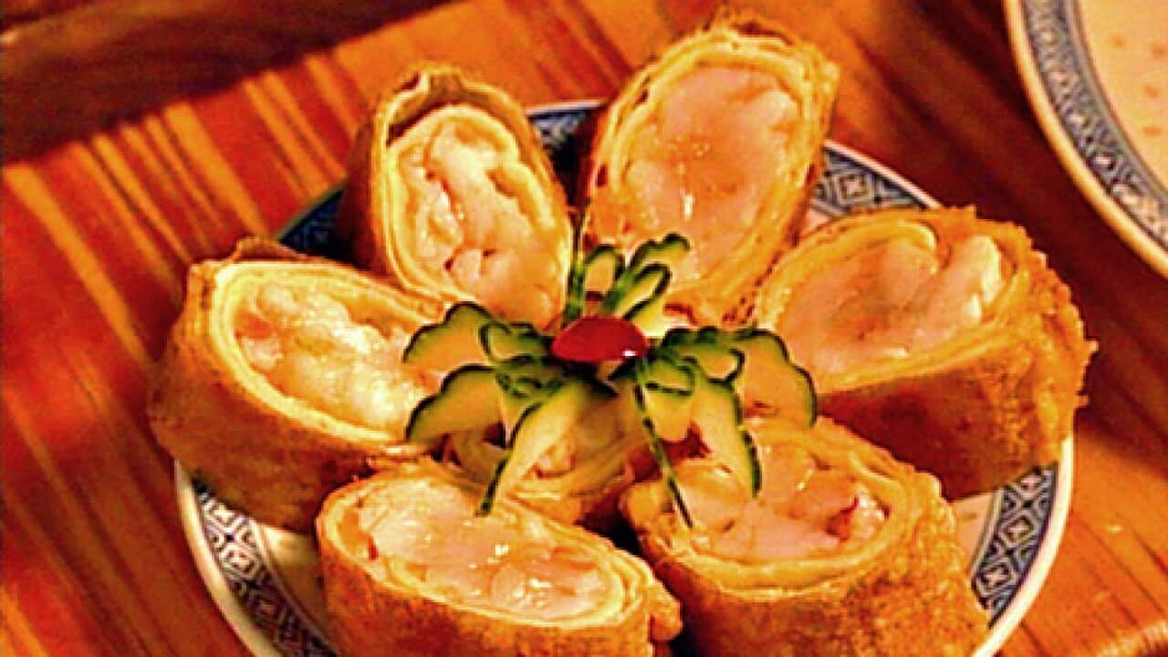 Castanet prawns (Imperial Chinese style)