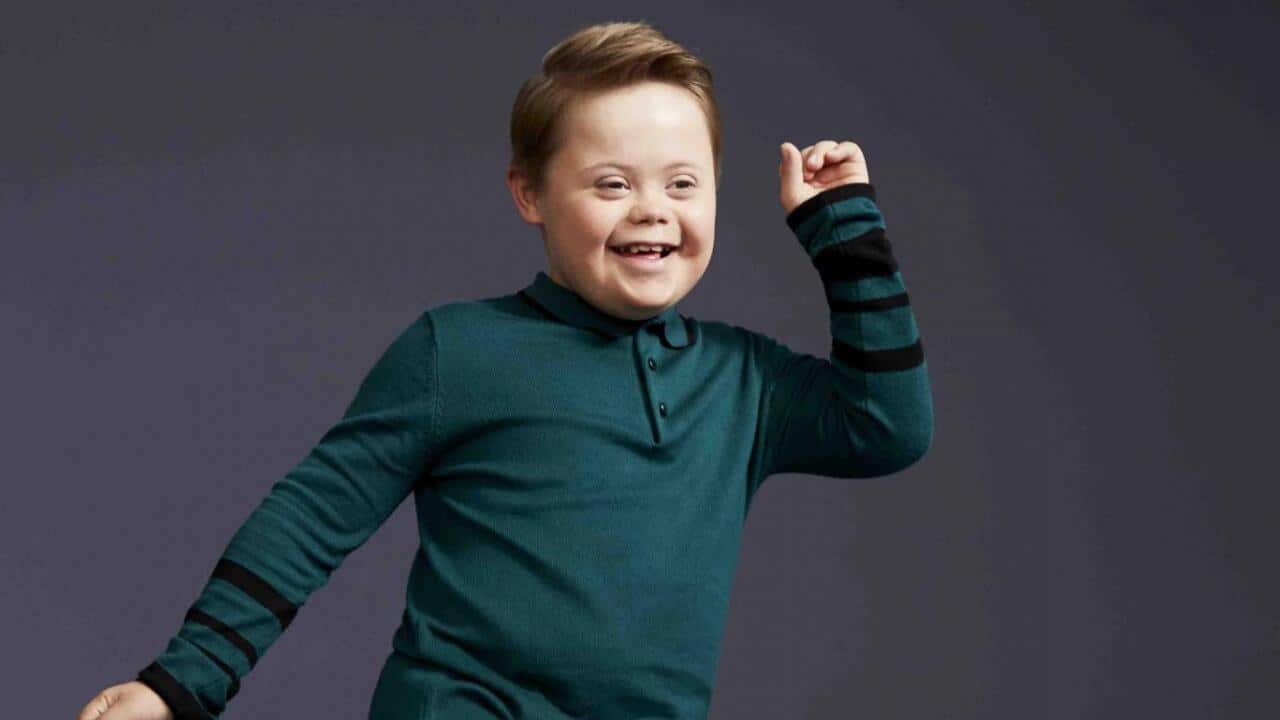 Joseph Hale models for River Island's new children's range