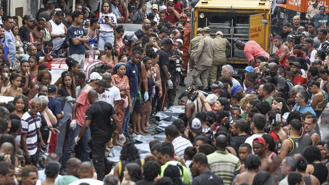 Aftermath of police operation against gangs in Rio de Janeiro