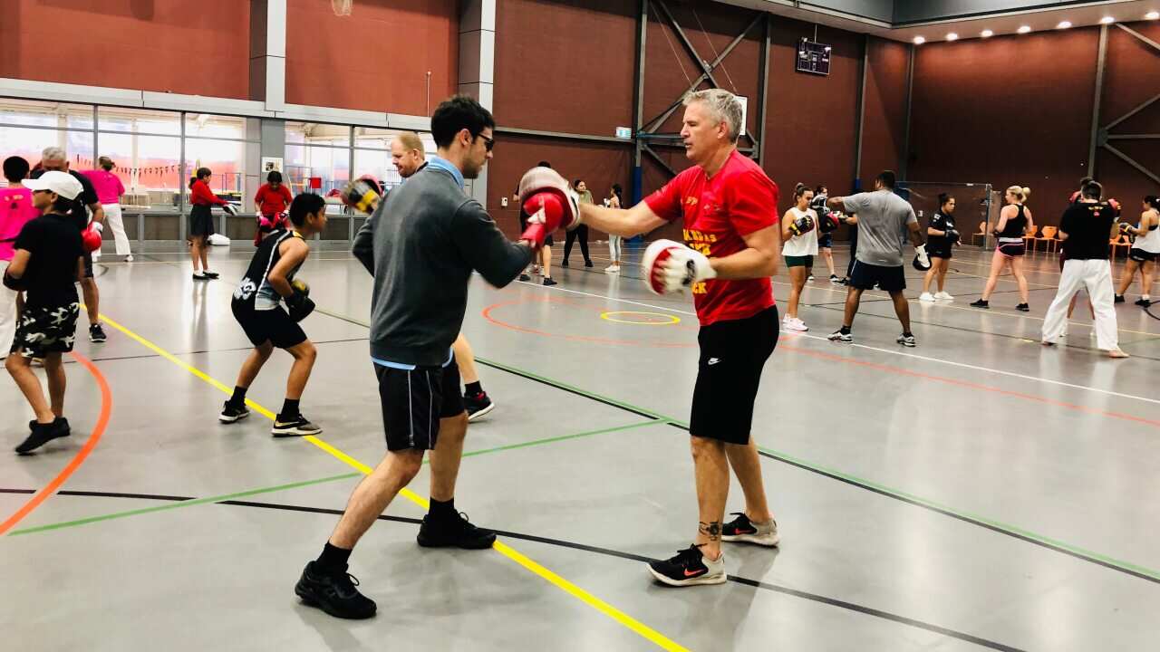 Superintendent Andrew Holland is a supporter of the boxing program.