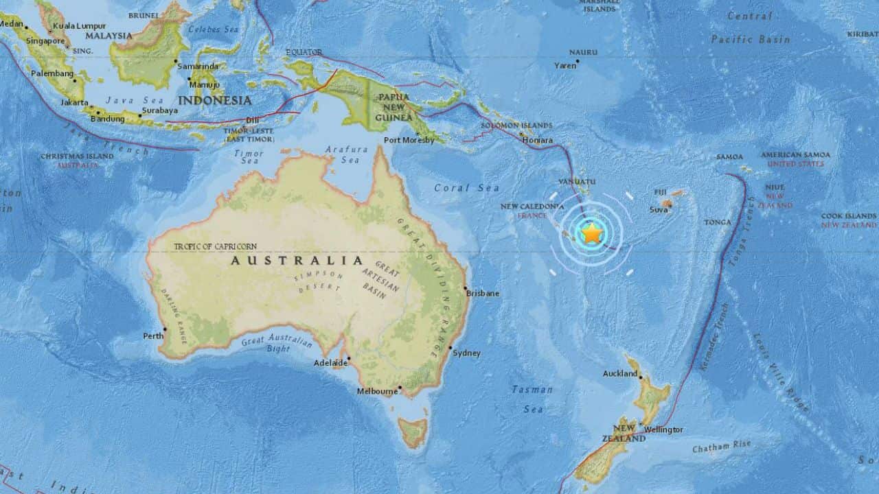 The location of the earthquake.