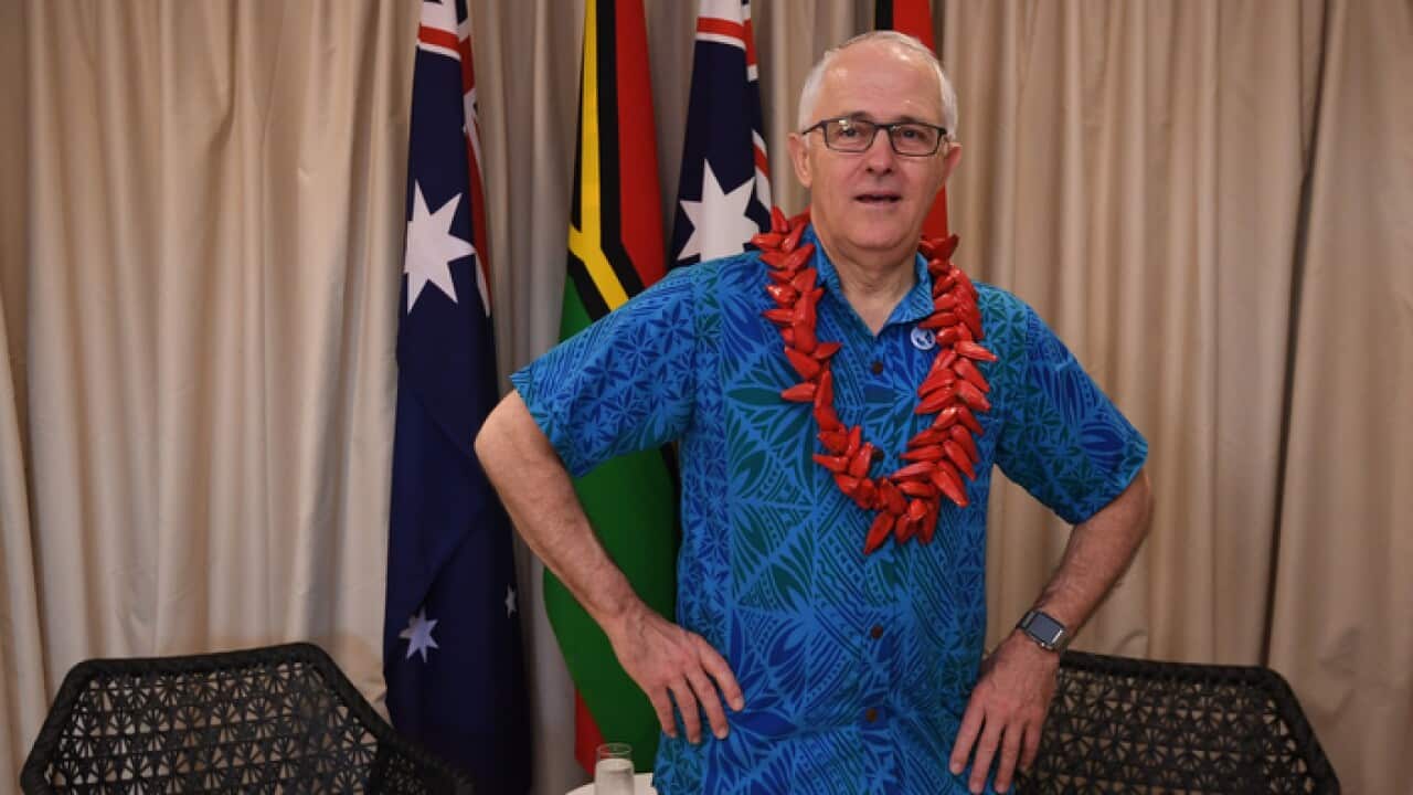 Prime Minister Malcolm Turnbull in Apia, Samoa, last year