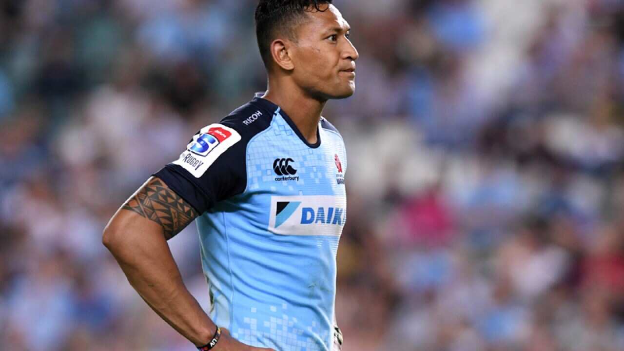 Israel Folau of the Waratahs